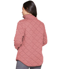 Women's Rose Demi Washed Quilted Quarter Zip Jacket