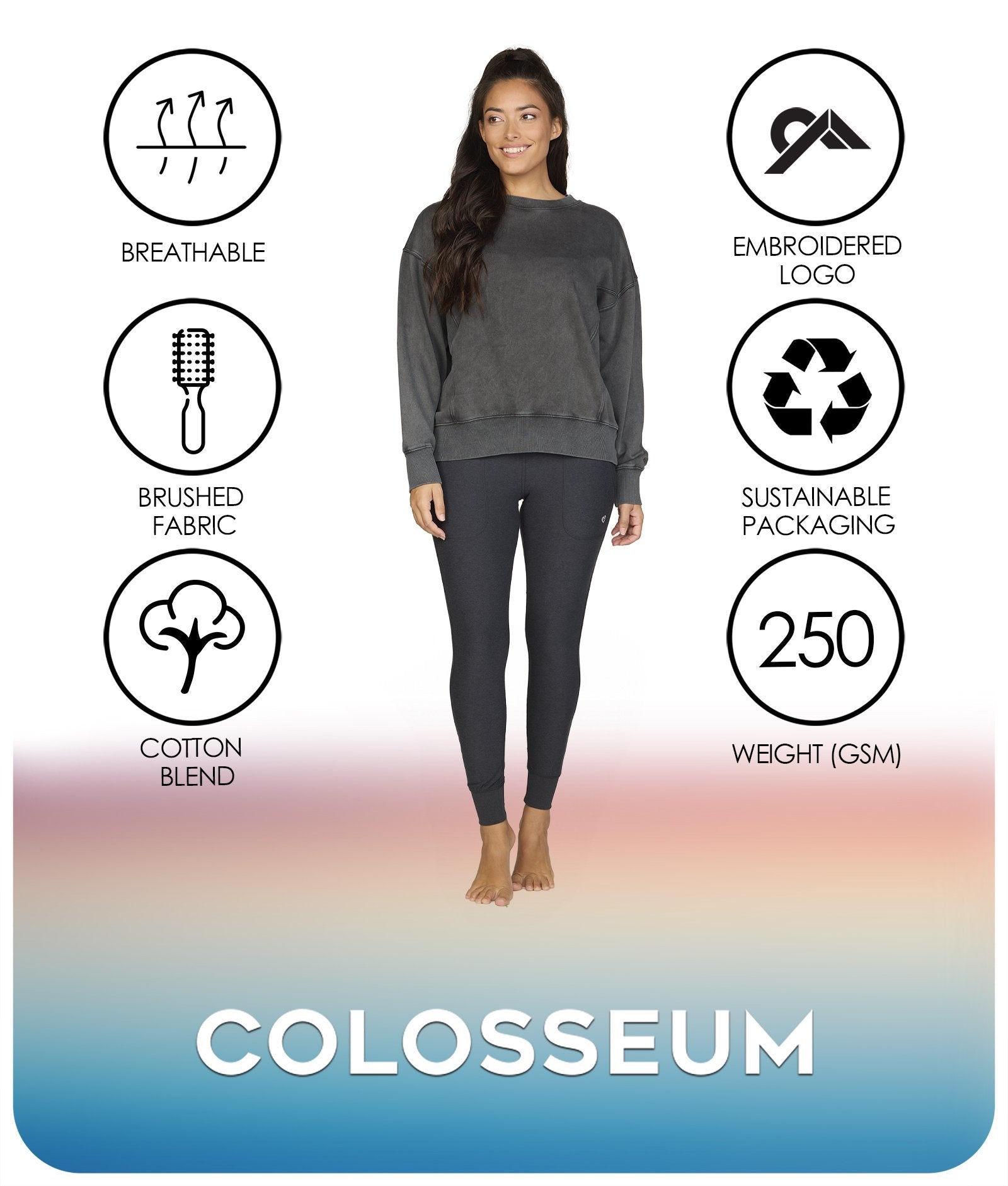 Women's Pavement Dulce Oversized Pullover Features