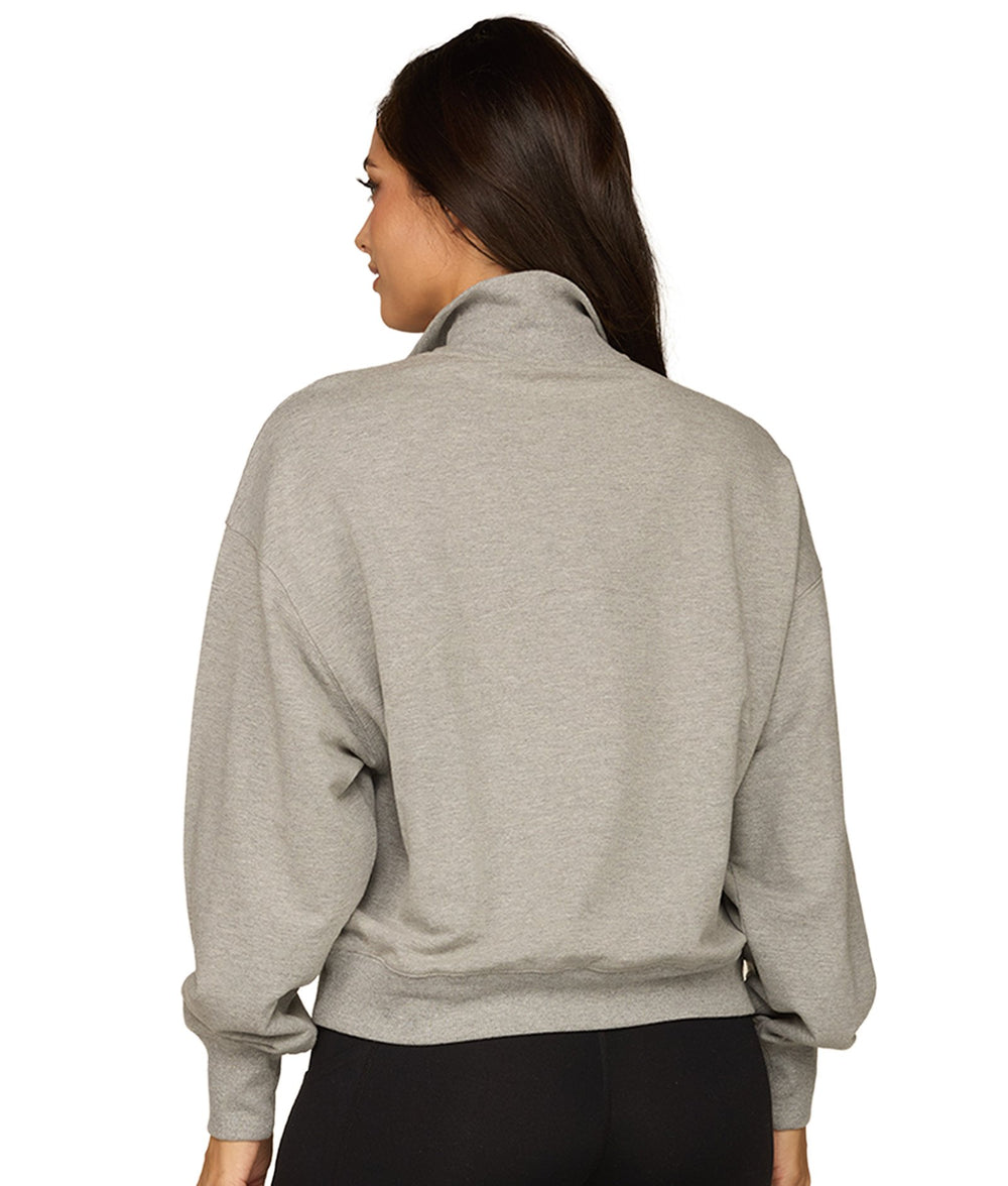 Women's Heather Grey Emerson Half Zip