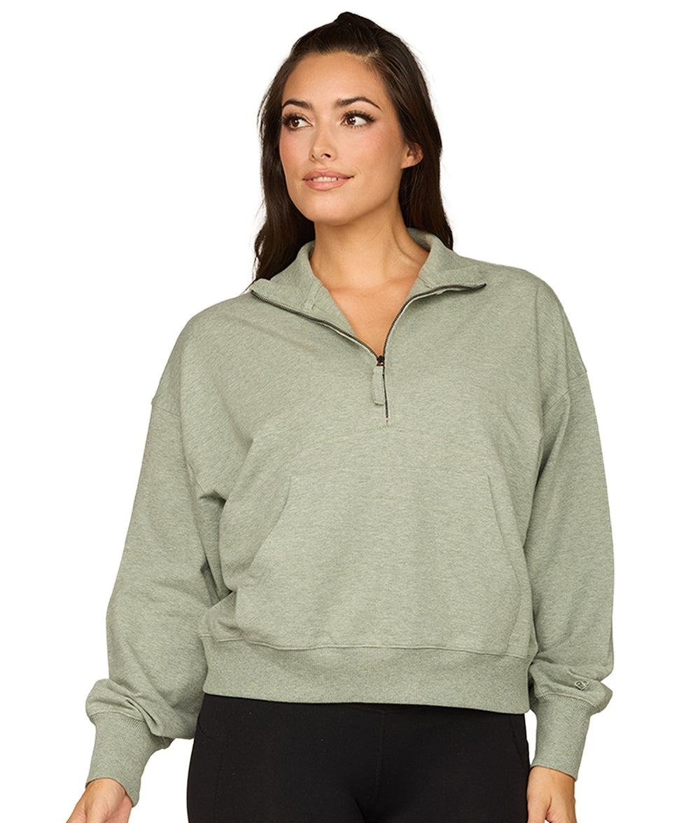 Women's Iceberg Green Emerson Half Zip