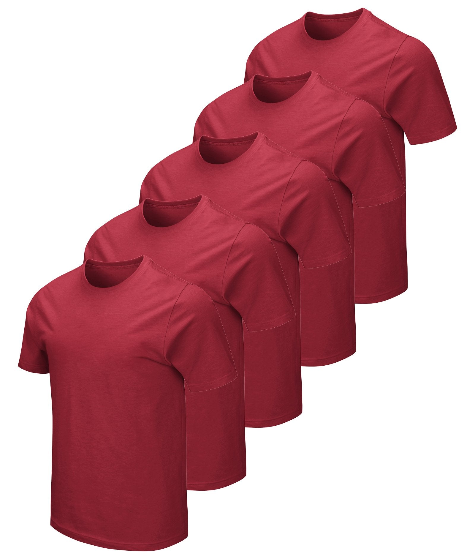 Men's Cardinal 5-Pack Essential Dual Blend Tee