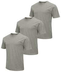 Men's Heather Grey 3-Pack Essential Dual Blend Tee