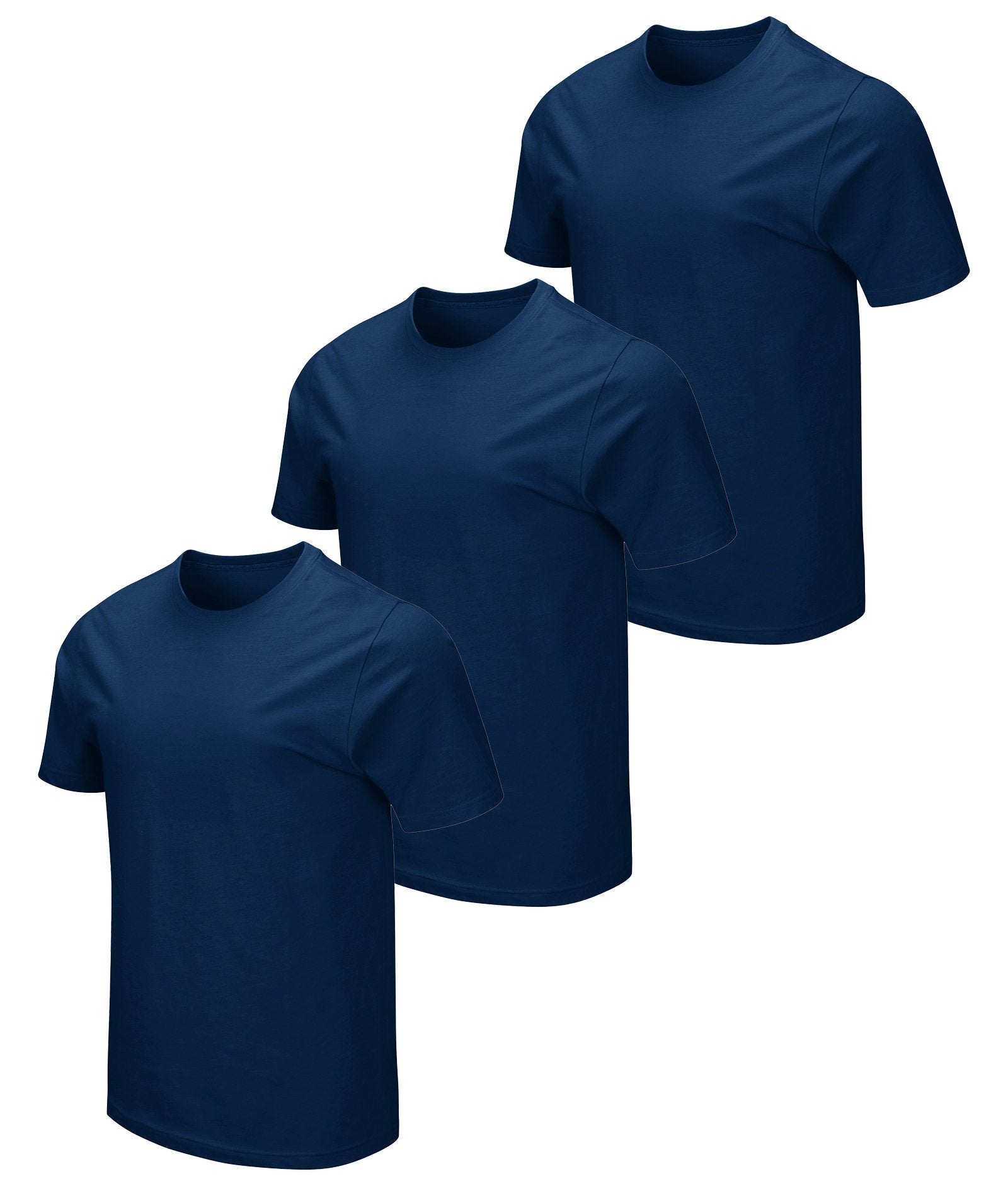 Men's Navy 3-Pack Essential Dual Blend Tee