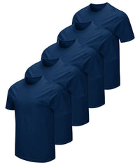 Men's Navy 5-Pack Essential Dual Blend Tee