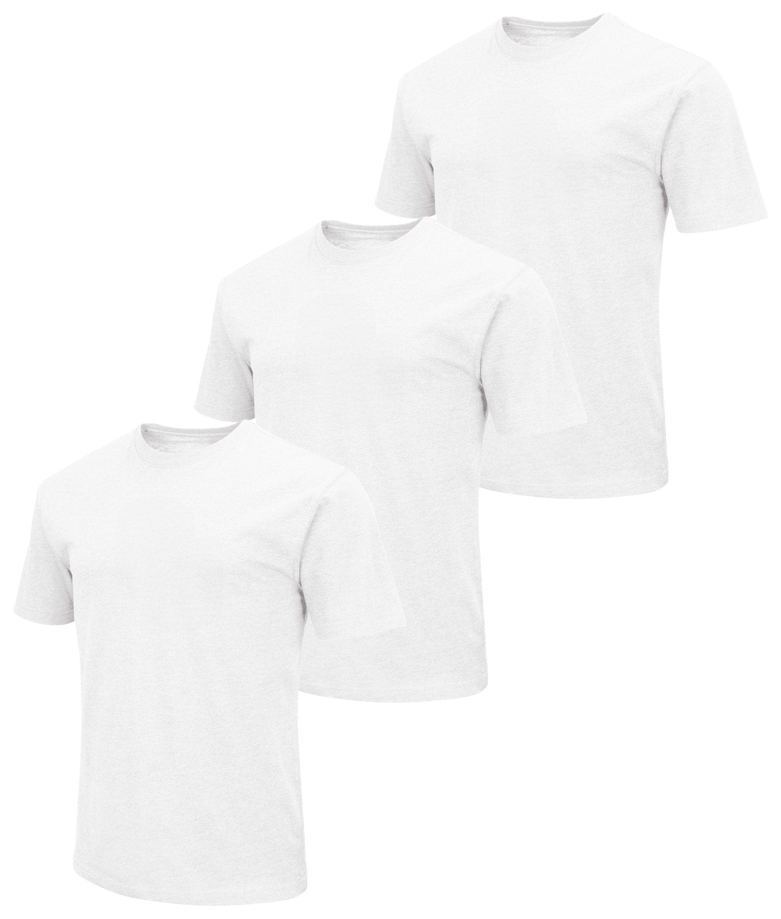 Men's White 3-Pack Essential Dual Blend Tee