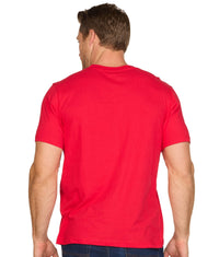 Men's Red Field Short Sleeve Tee