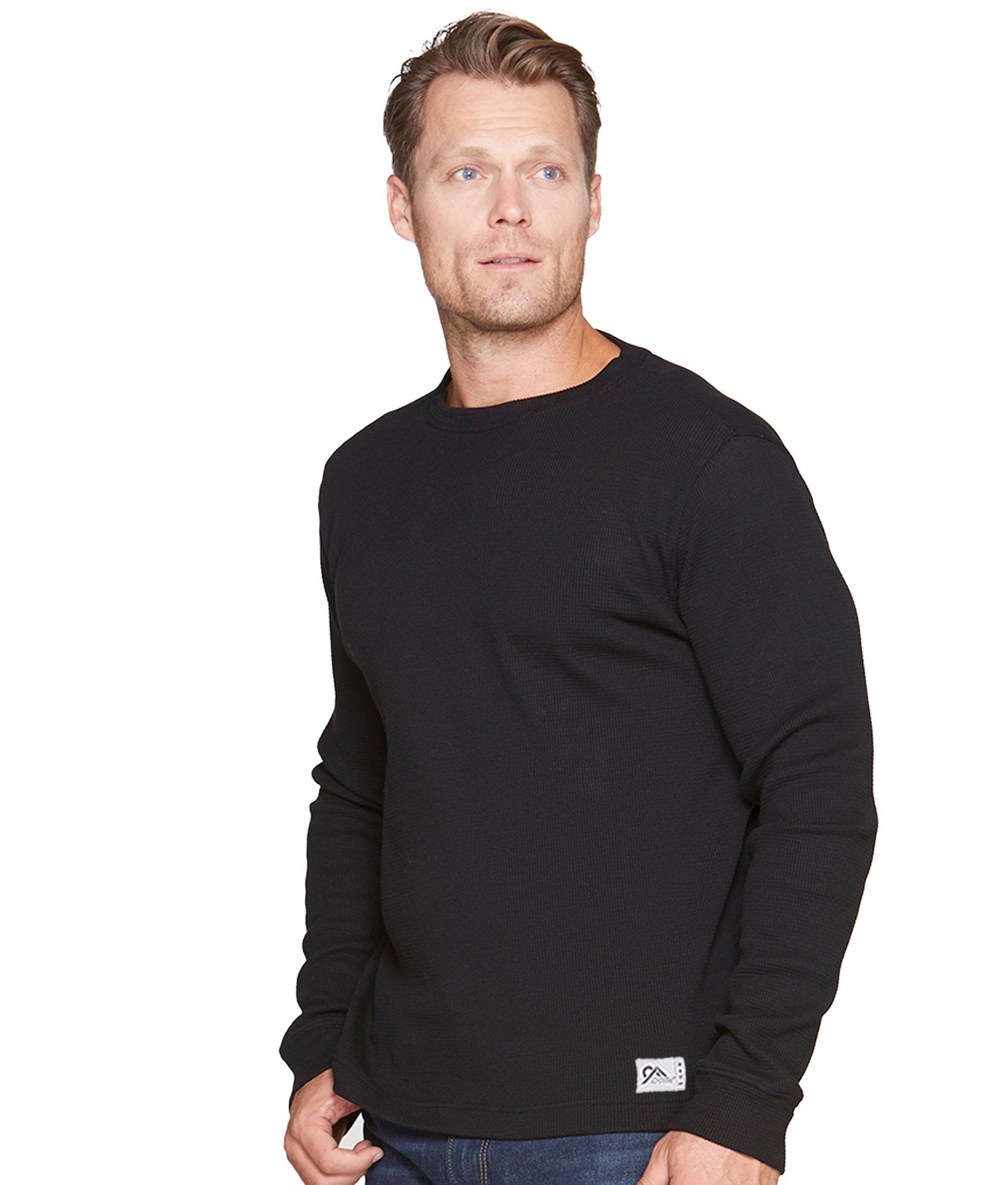 Men's Black Furnace Long Sleeve Thermal Shirt