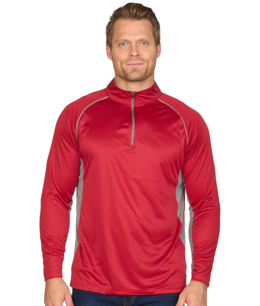 Men's Cardinal Glide Long Sleeve Quarter Zip Windshirt