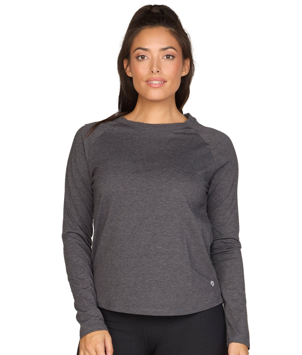 Women's Black Harlow Long Sleeve Tee