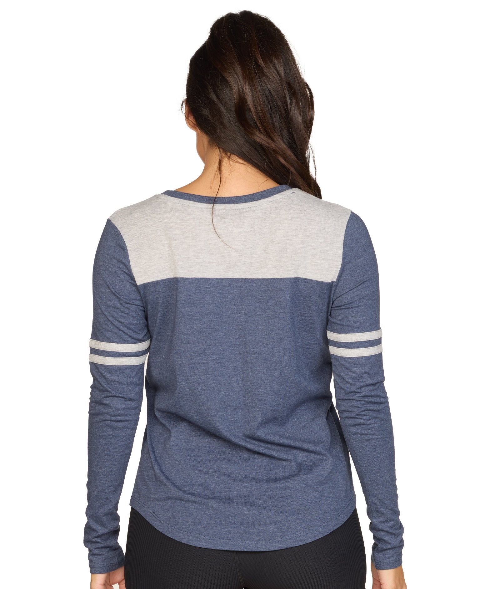 Women's Navy Heritage Long Sleeve Tee