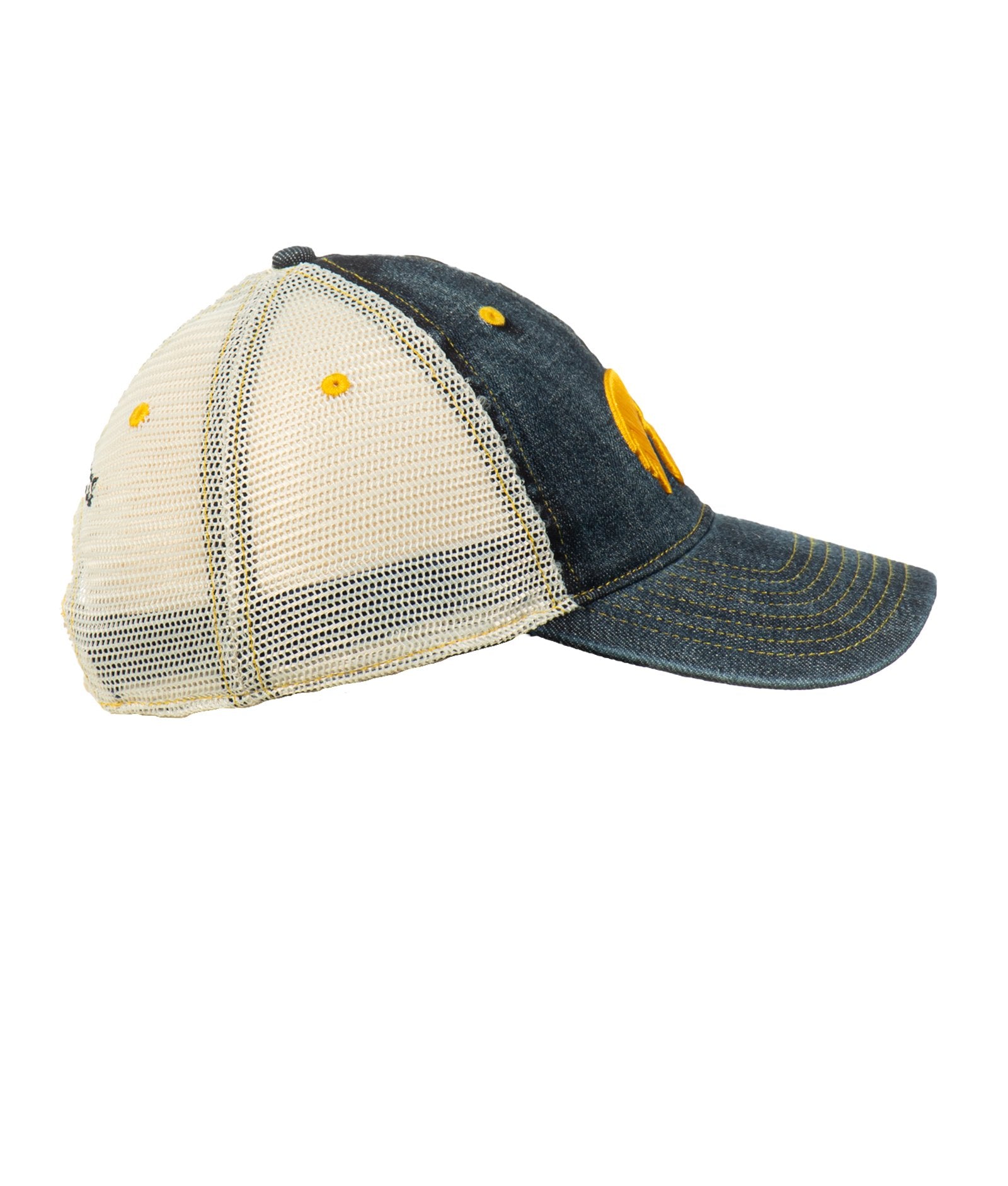 Iowa Hawkeyes Wrangler Denim Trucker Adjustable Hat