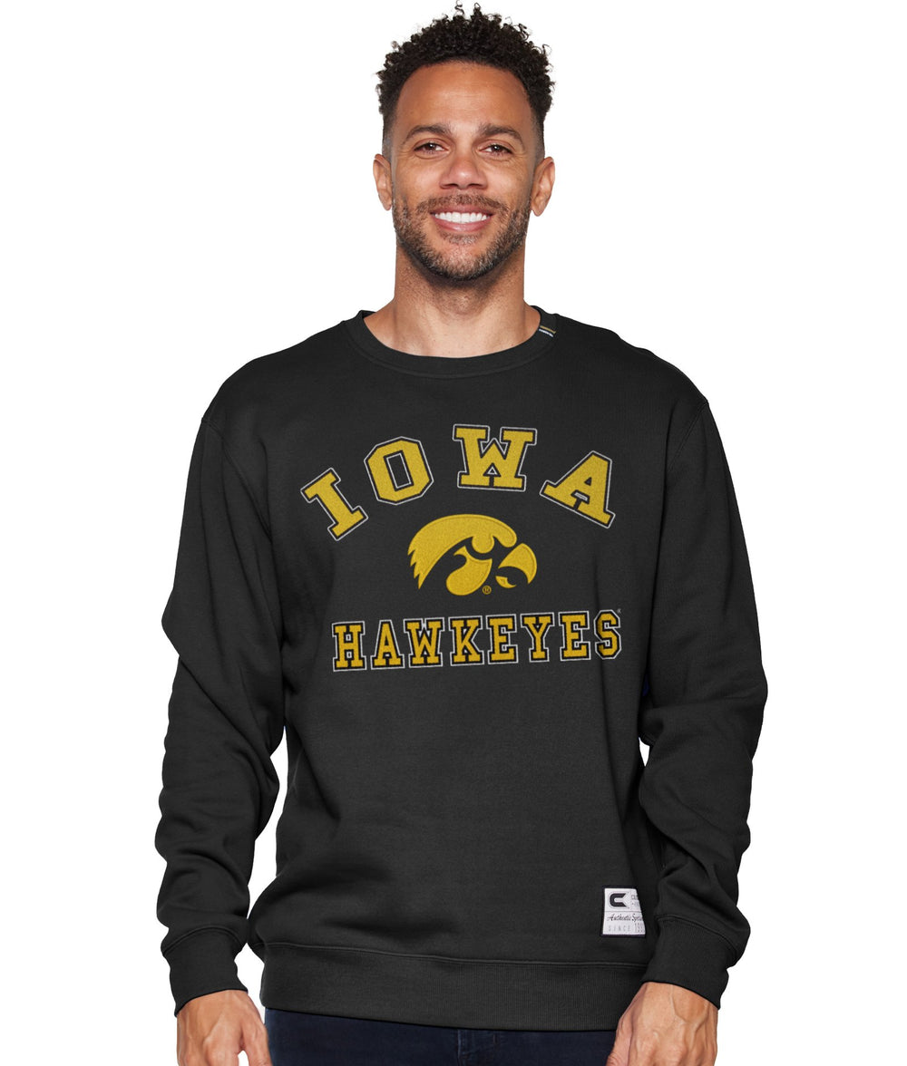 Men's Iowa Hawkeyes Zion Team Crewneck Fleece