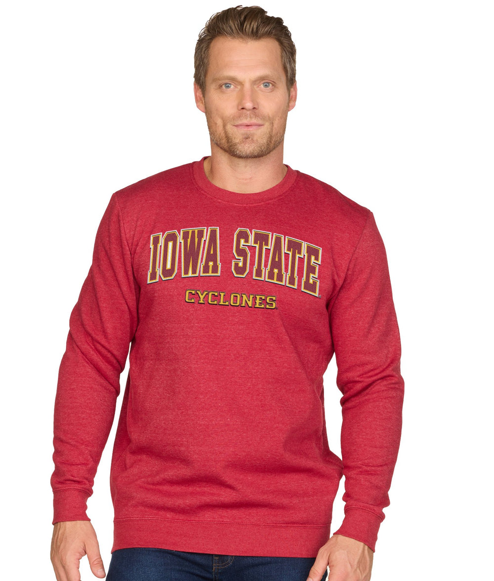 Men's Cardinal Iowa State Cyclones Campus Crewneck