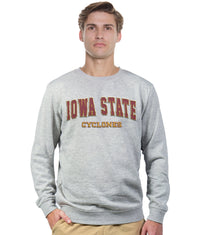 Men's Heather Grey Iowa State Cyclones Campus Crewneck