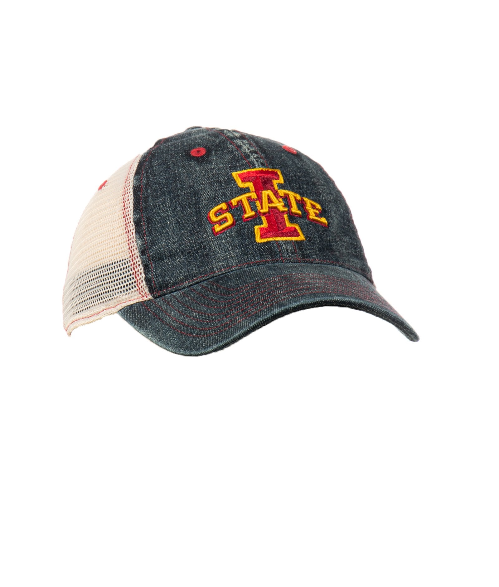 Iowa State Cyclones Wrangler Denim Trucker Adjustable Hat