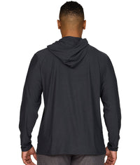 Men's Black Jagger Pullover Hooded Quarter Zip