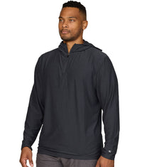 Men's Black Jagger Pullover Hooded Quarter Zip