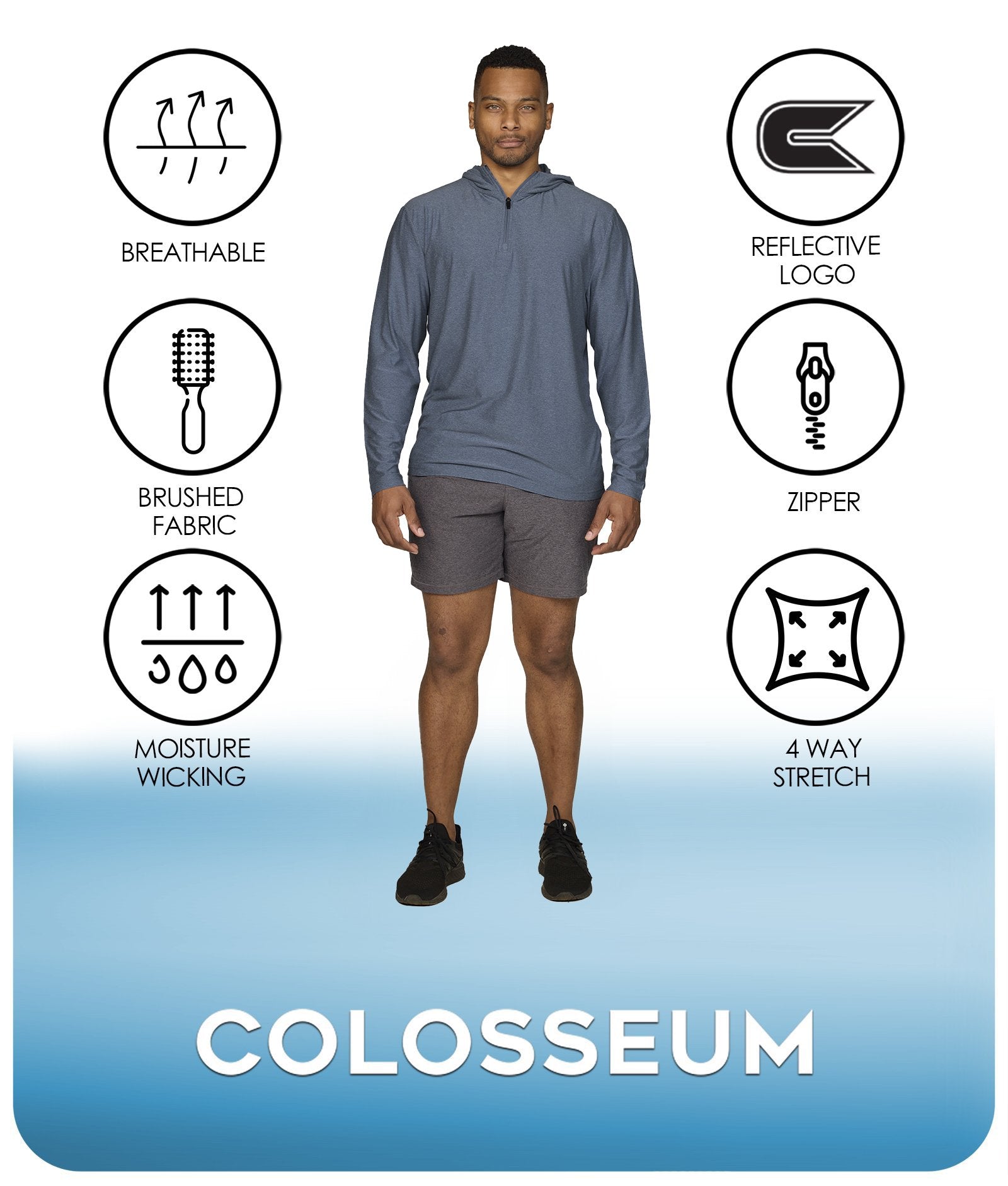 Jagger Pullover Hooded 1/4 Zip – Colosseum Athletics