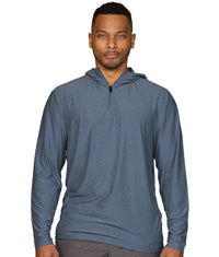 Men's Navy Jagger Pullover Hooded Quarter Zip