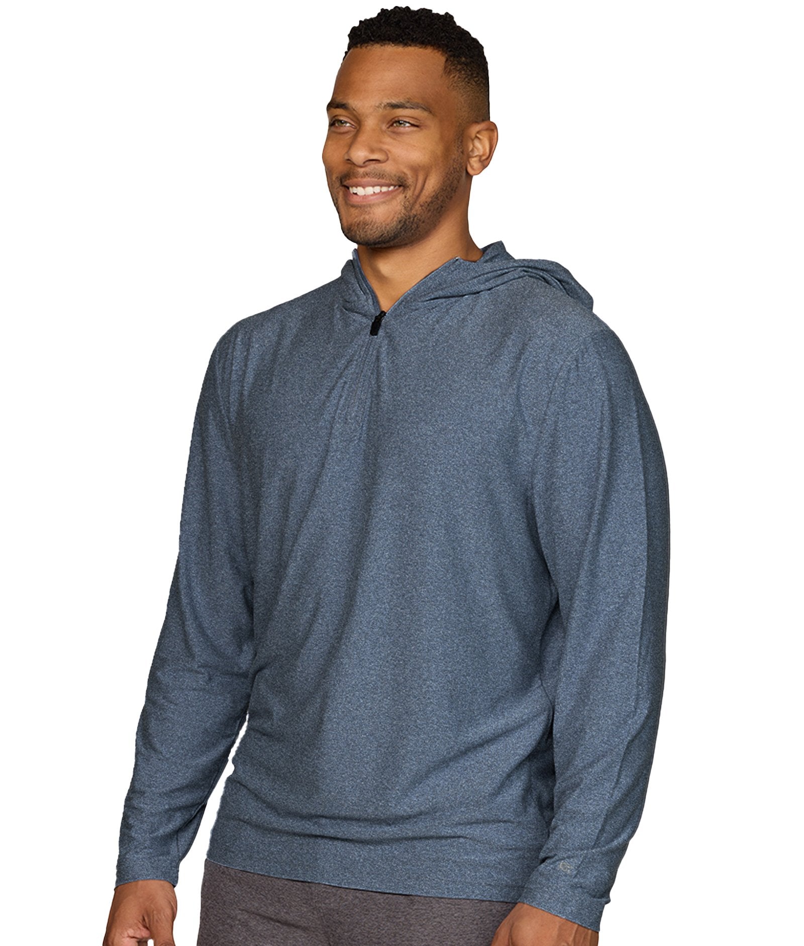 Men's Navy Jagger Pullover Hooded Quarter Zip