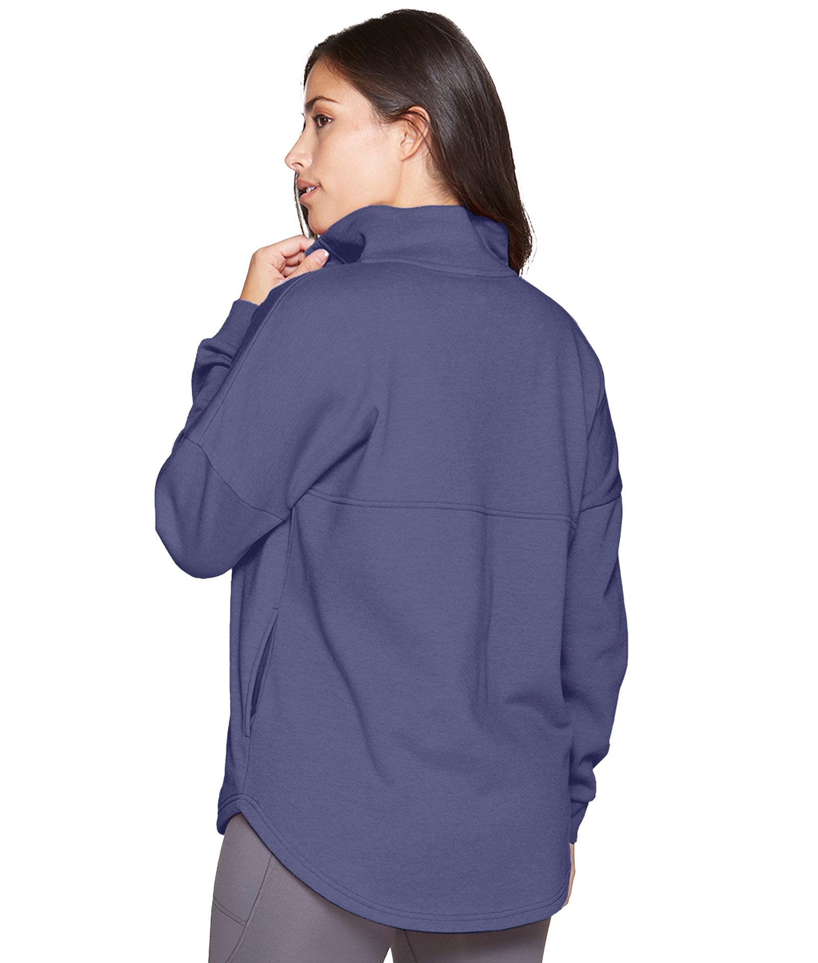 Women's Evening Blue Julana Oversized Quarter Zip