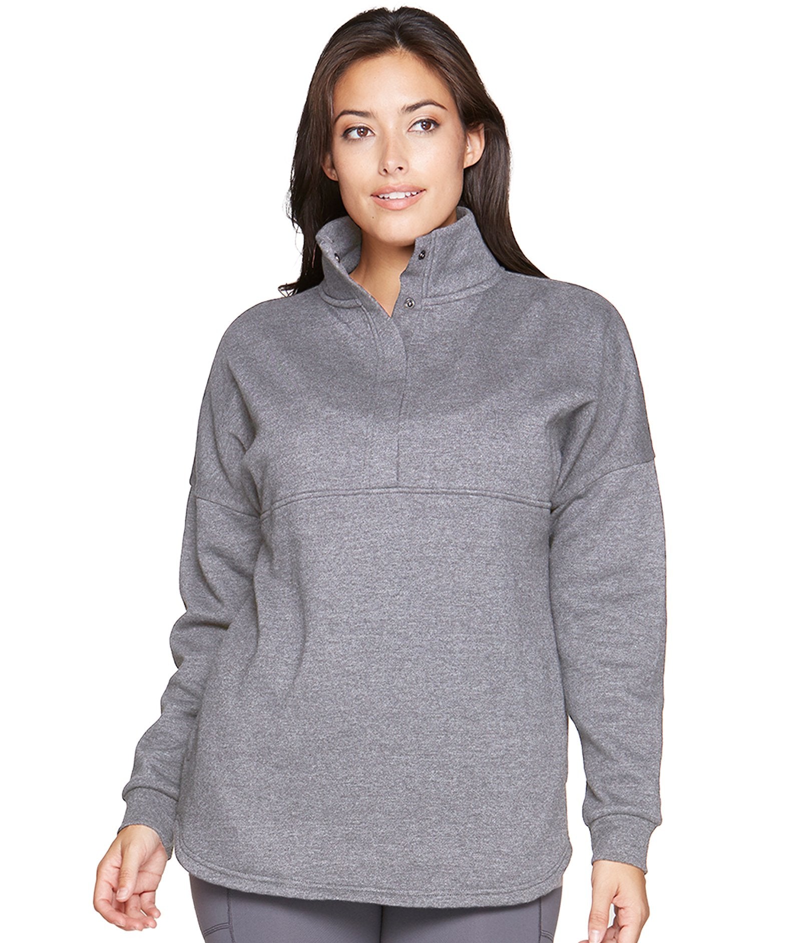 Women's Smoked Pearl Julana Oversized Quarter Zip