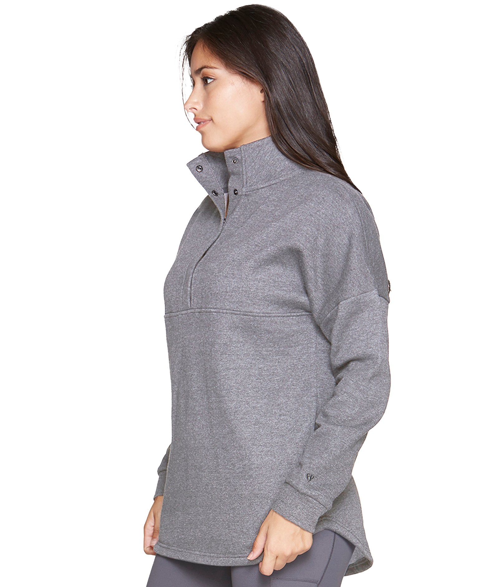 Women's Smoked Pearl Julana Oversized Quarter Zip