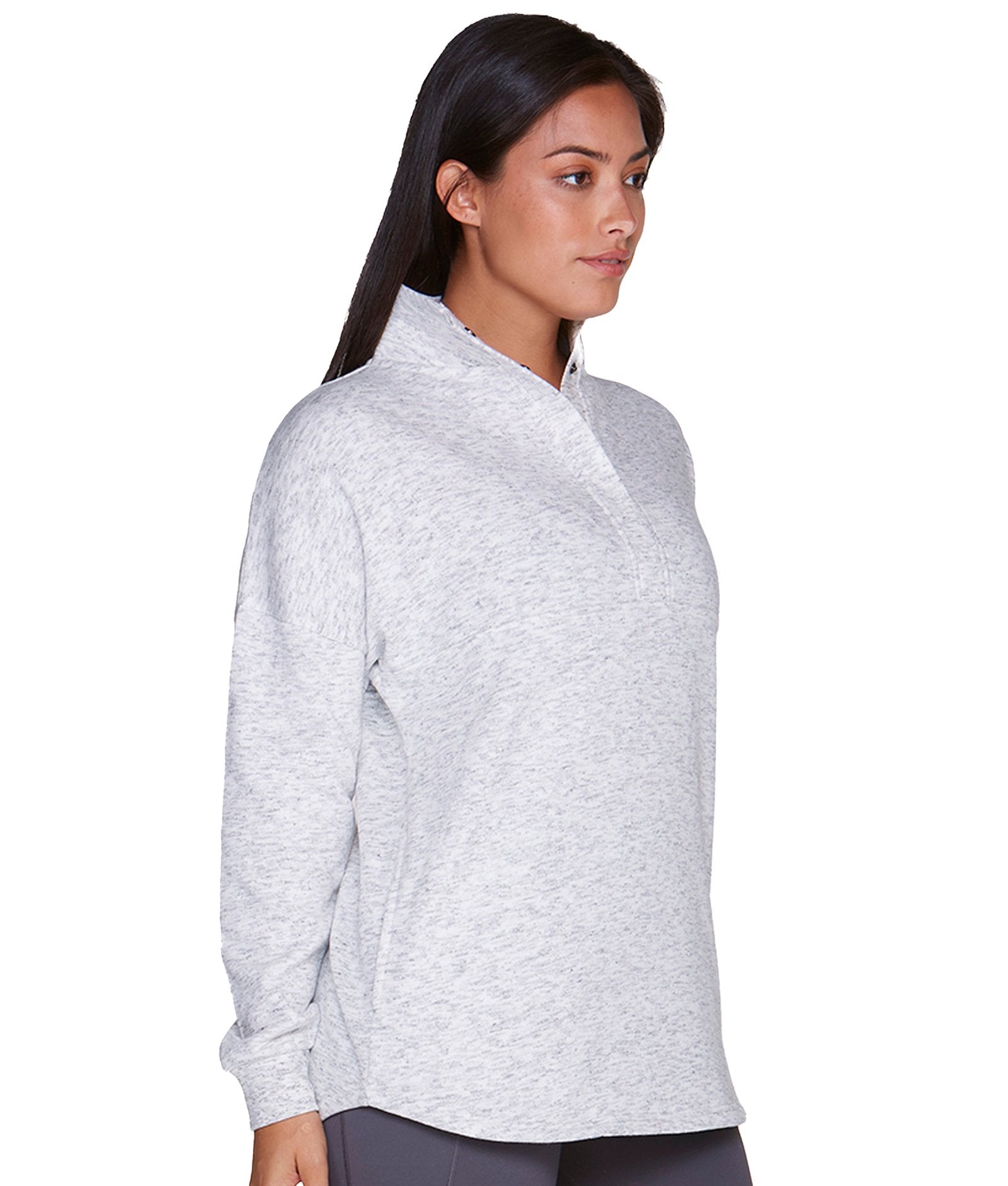 Women's Vanilla Cream Julana Oversized Quarter Zip