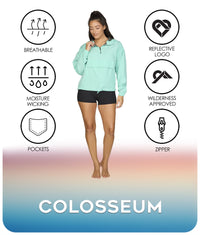 Women's Aqua Kelsey Quarter Zip Anorak Features