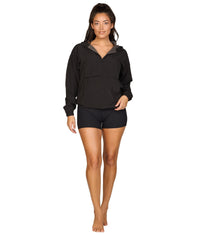 Women's Black Kelsey Quarter Zip Anorak