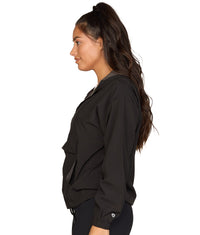 Women's Black Kelsey Quarter Zip Anorak