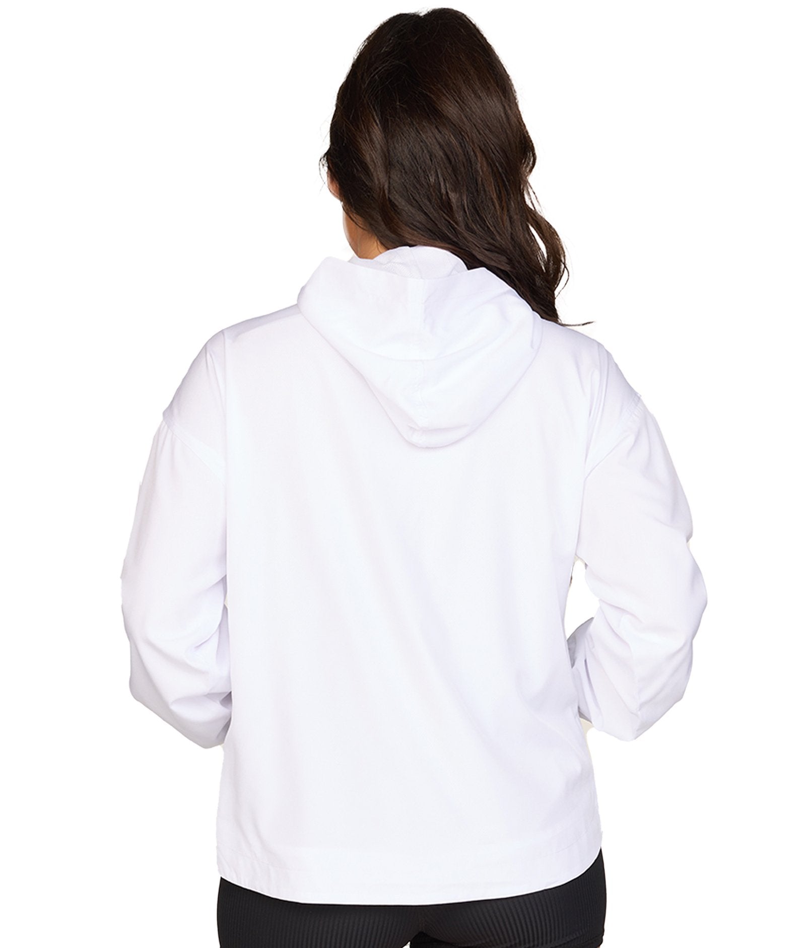 Women's White Kelsey Quarter Zip Anorak