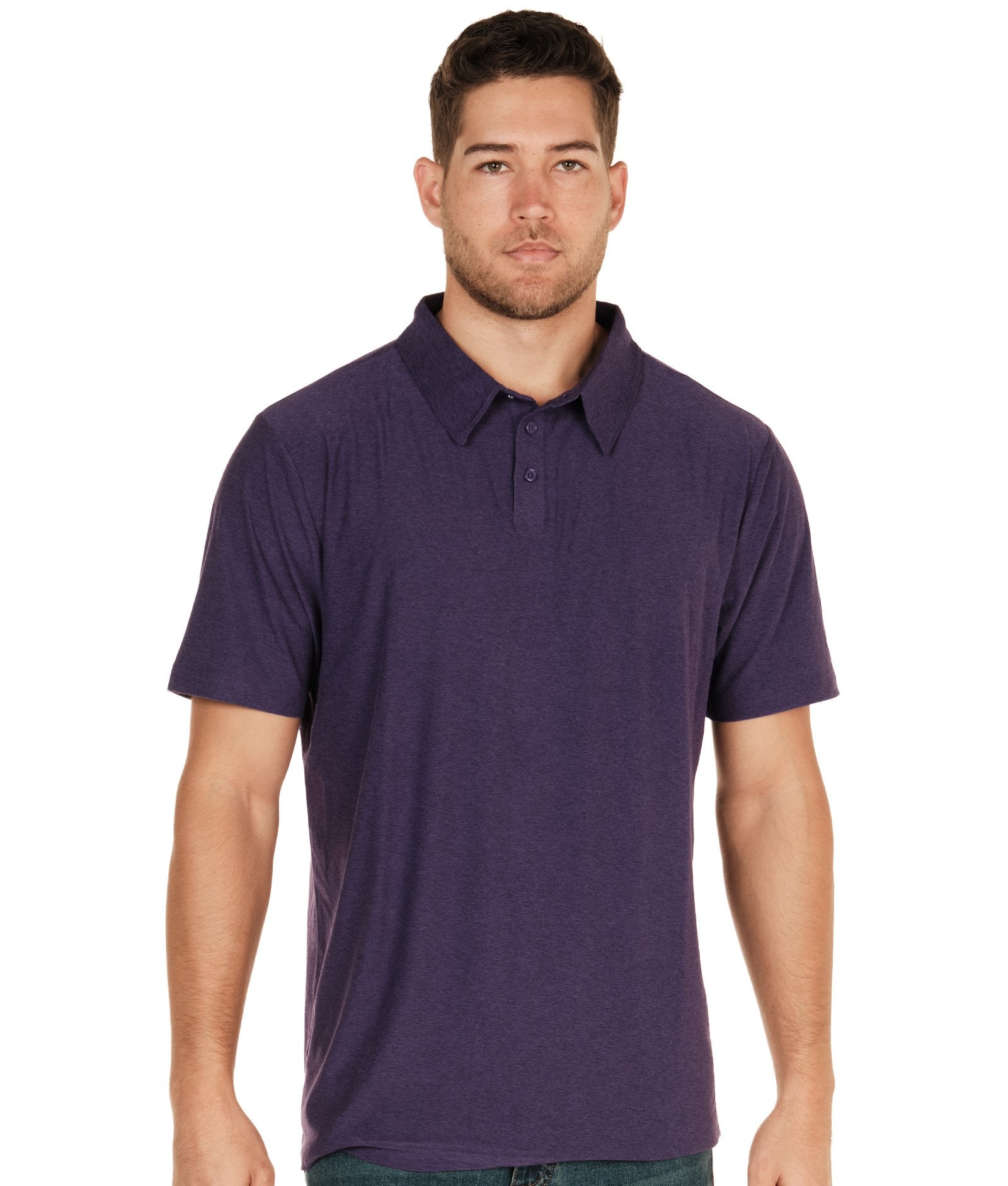 Men's Purple Kent Polo