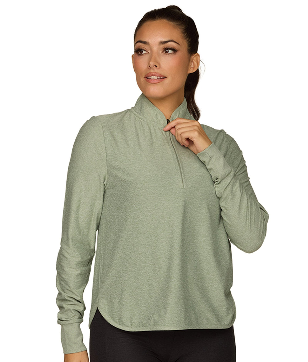 Women's Iceberg Green Lane Quarter Zip