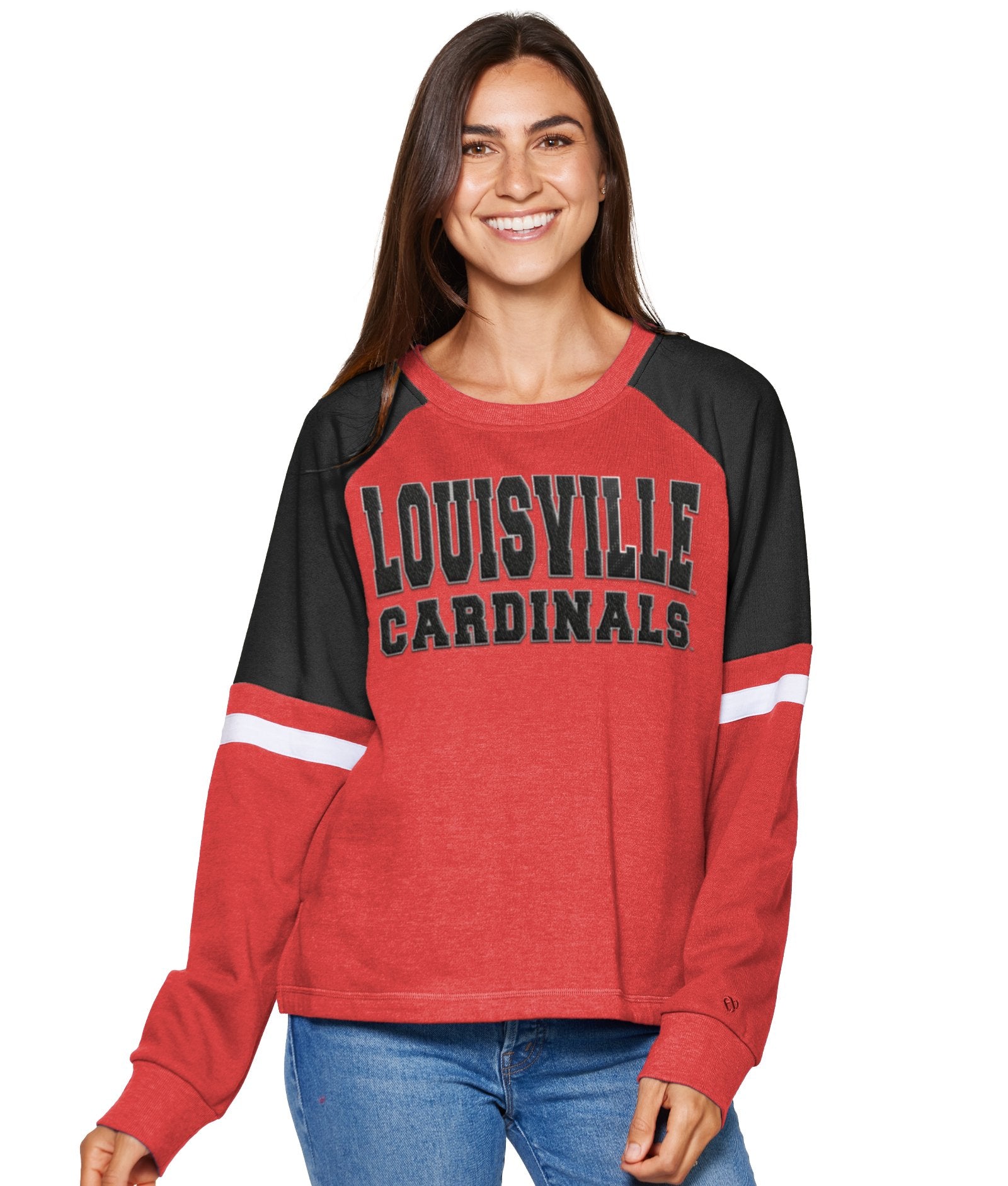 Women's Louisville Cardinals Fairfax Scoop Neck Fleece