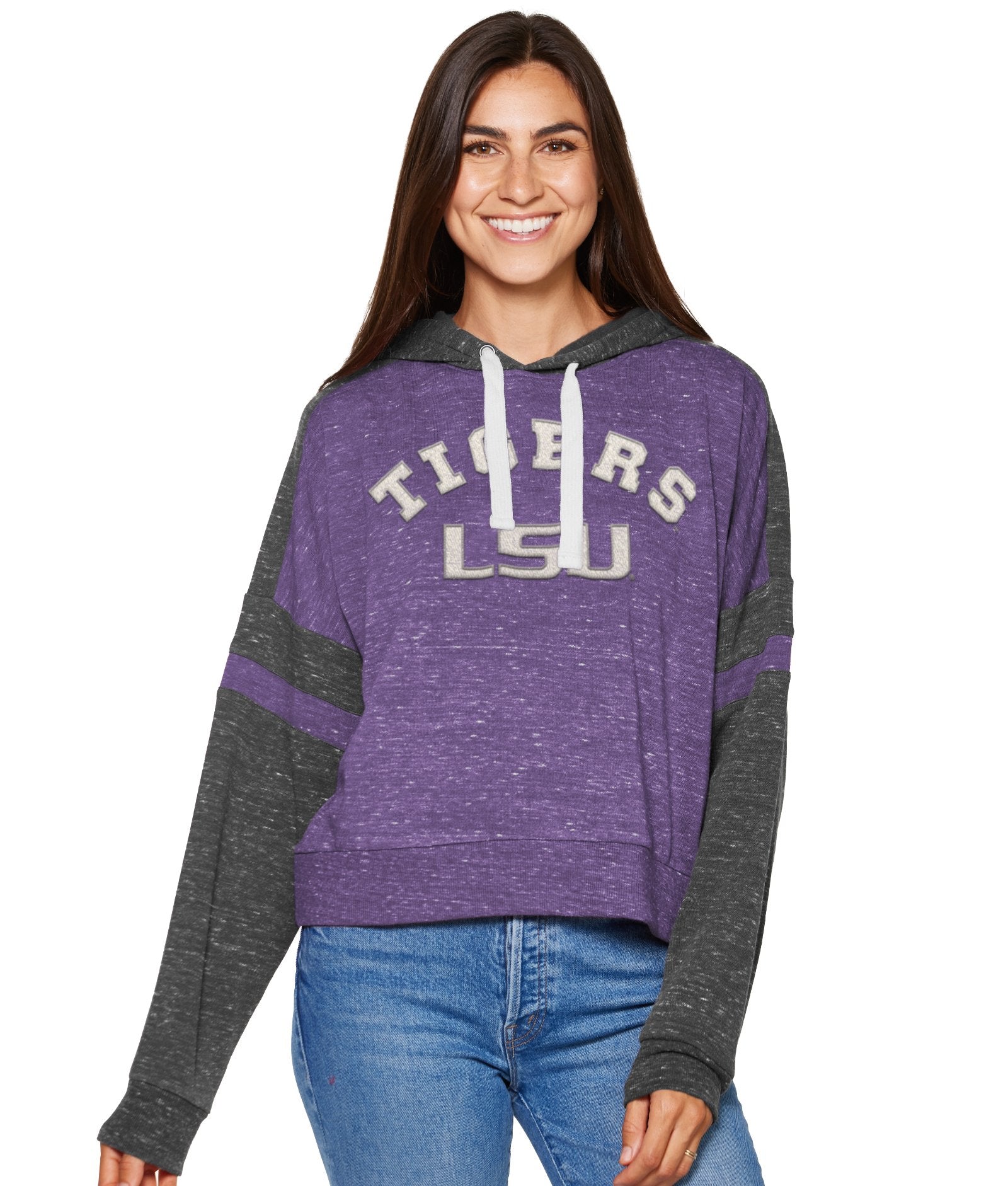 Women's LSU Tigers Lost City Speckle Hoodie