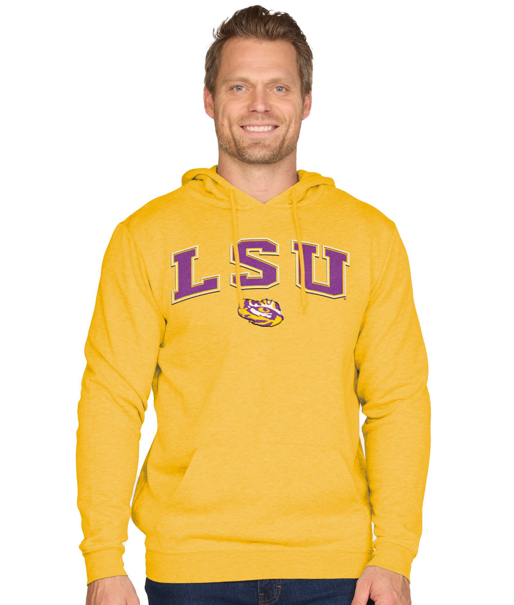 Men's Gold LSU Tigers Stadium Hoodie