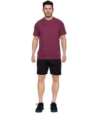 Men's Maroon Luke Raglan Short Sleeve Tee