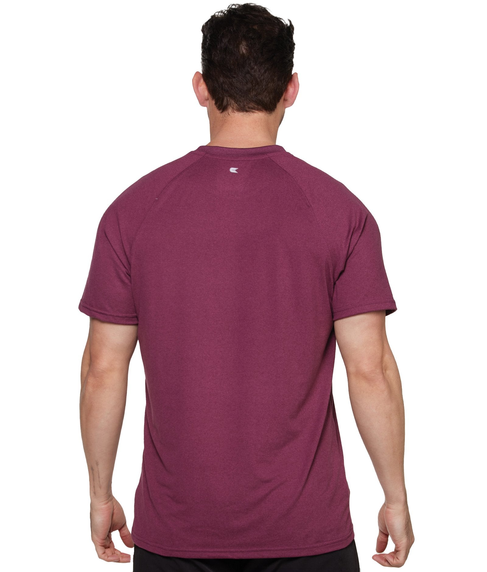 Men's Maroon Luke Raglan Short Sleeve Tee