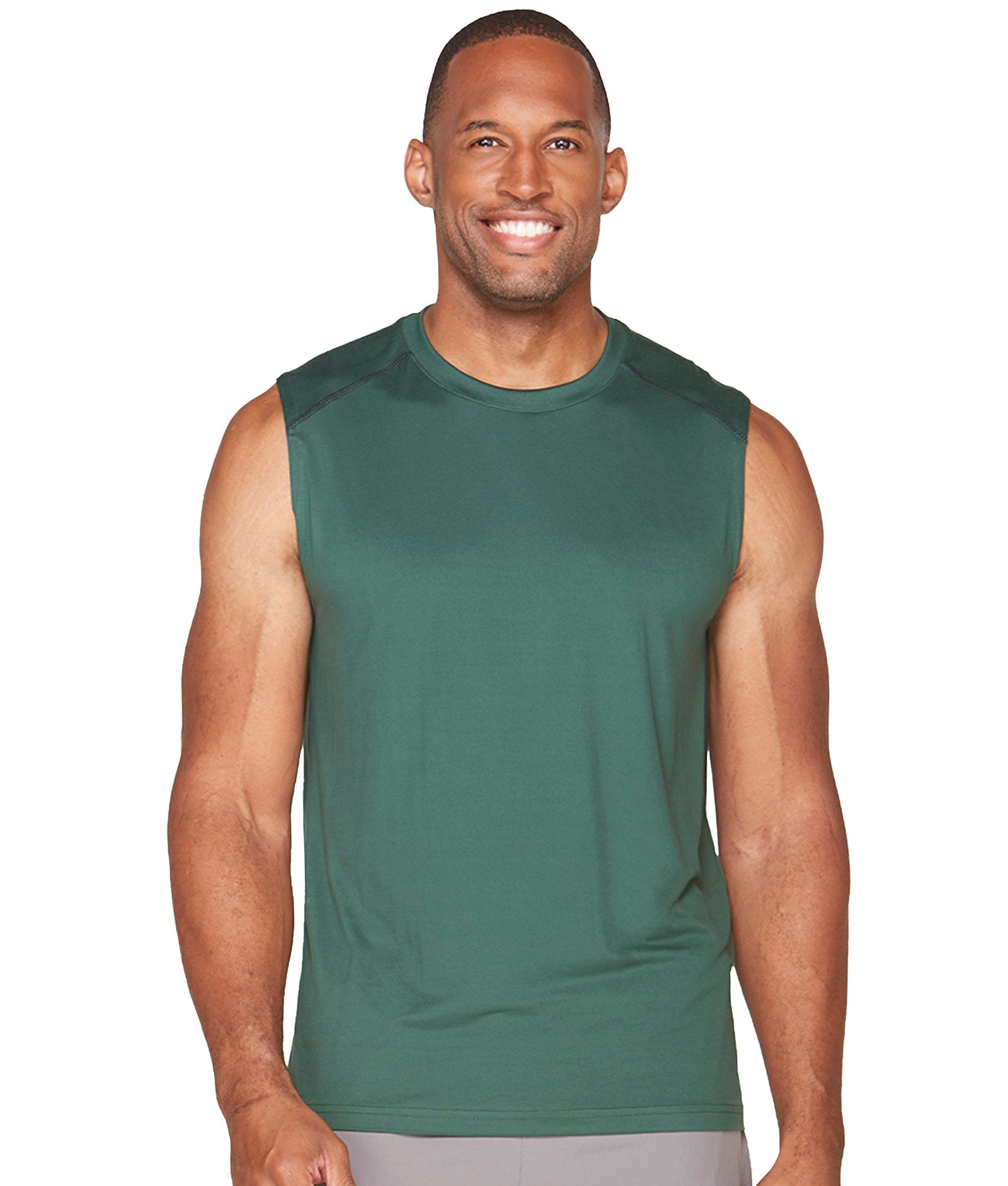 Men's Forest Green Luke Sleeveless Tee