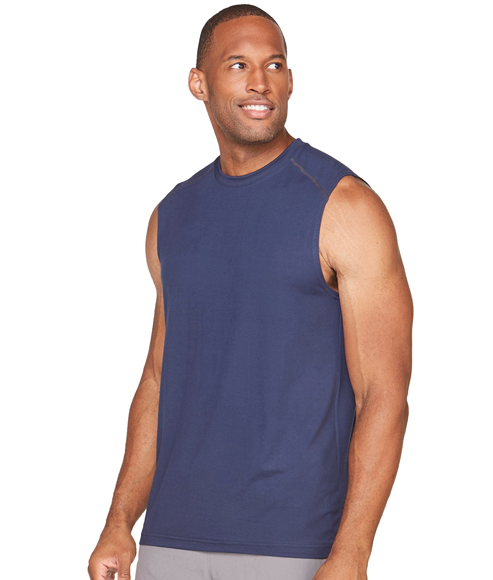 Men's Navy Luke Sleeveless Tee