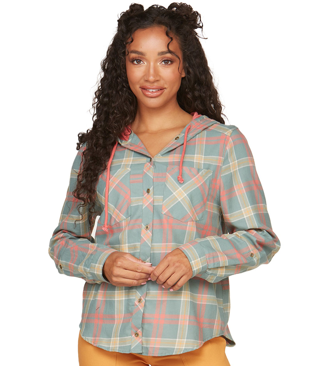Women's Spruce Shade Maeve Button Up Hoodie