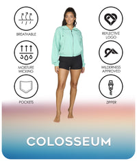 Women's Aqua Maria Windbreaker Jacket Features