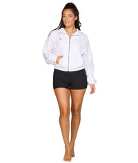 Women's White Maria Windbreaker Jacket
