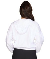 Women's White Maria Windbreaker Jacket