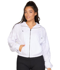 Women's White Maria Windbreaker Jacket