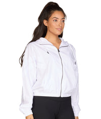 Women's White Maria Windbreaker Jacket