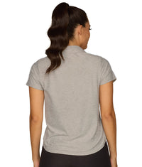 Women's Heather Grey Mazie Polo Shirt