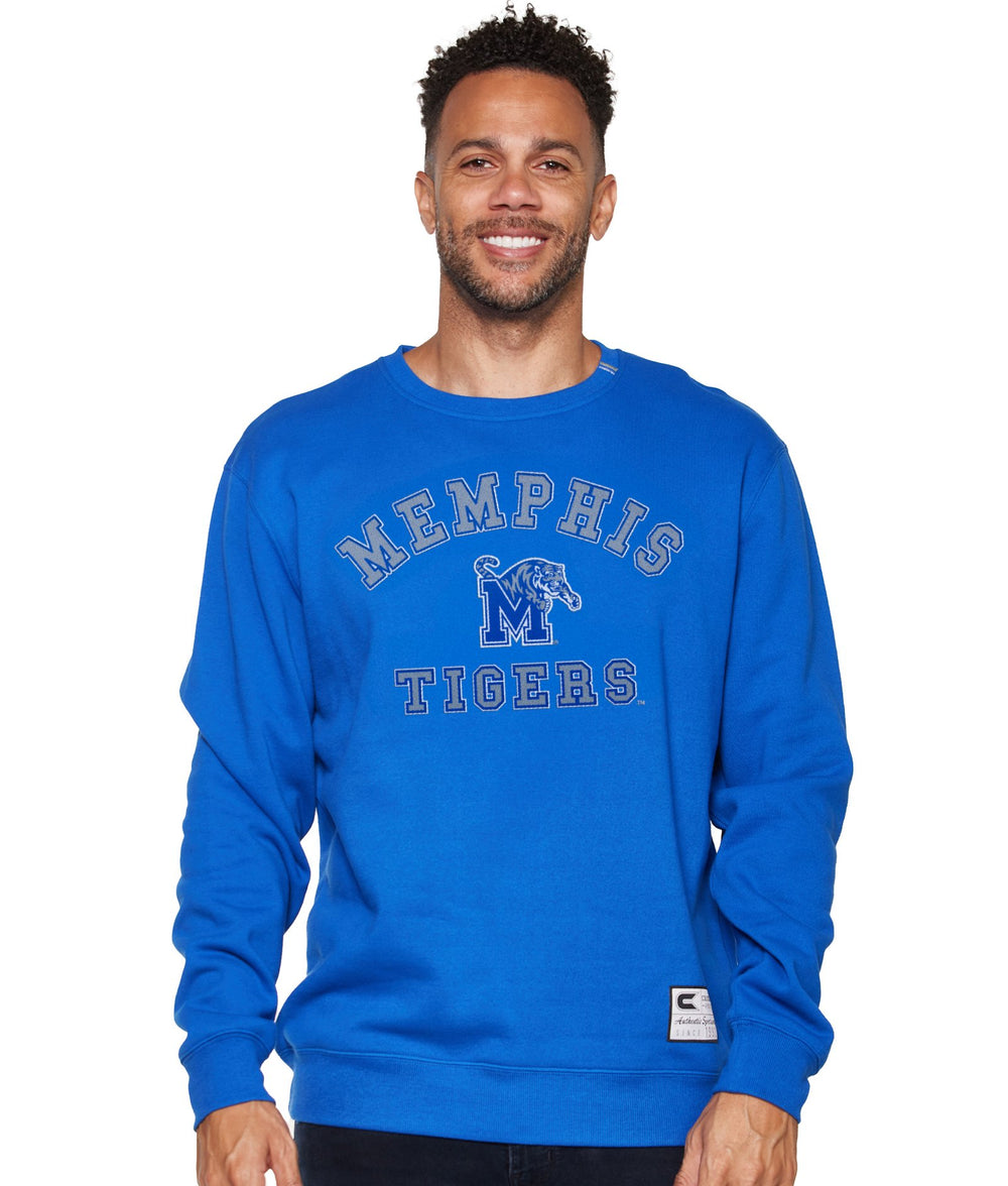 Men's Memphis Tigers Zion Team Crewneck Fleece