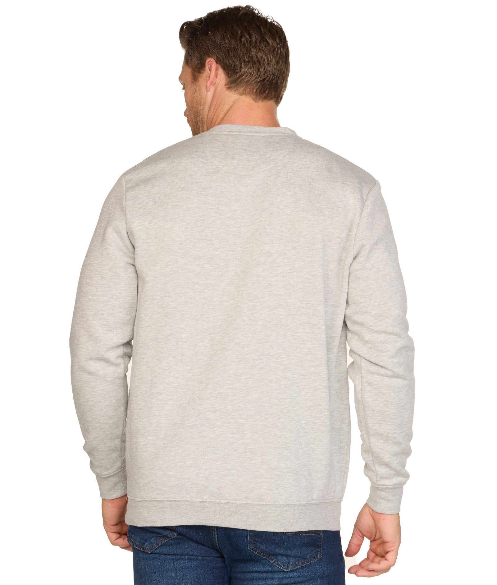 Men's Heather Grey Michigan State Spartans Campus Crewneck